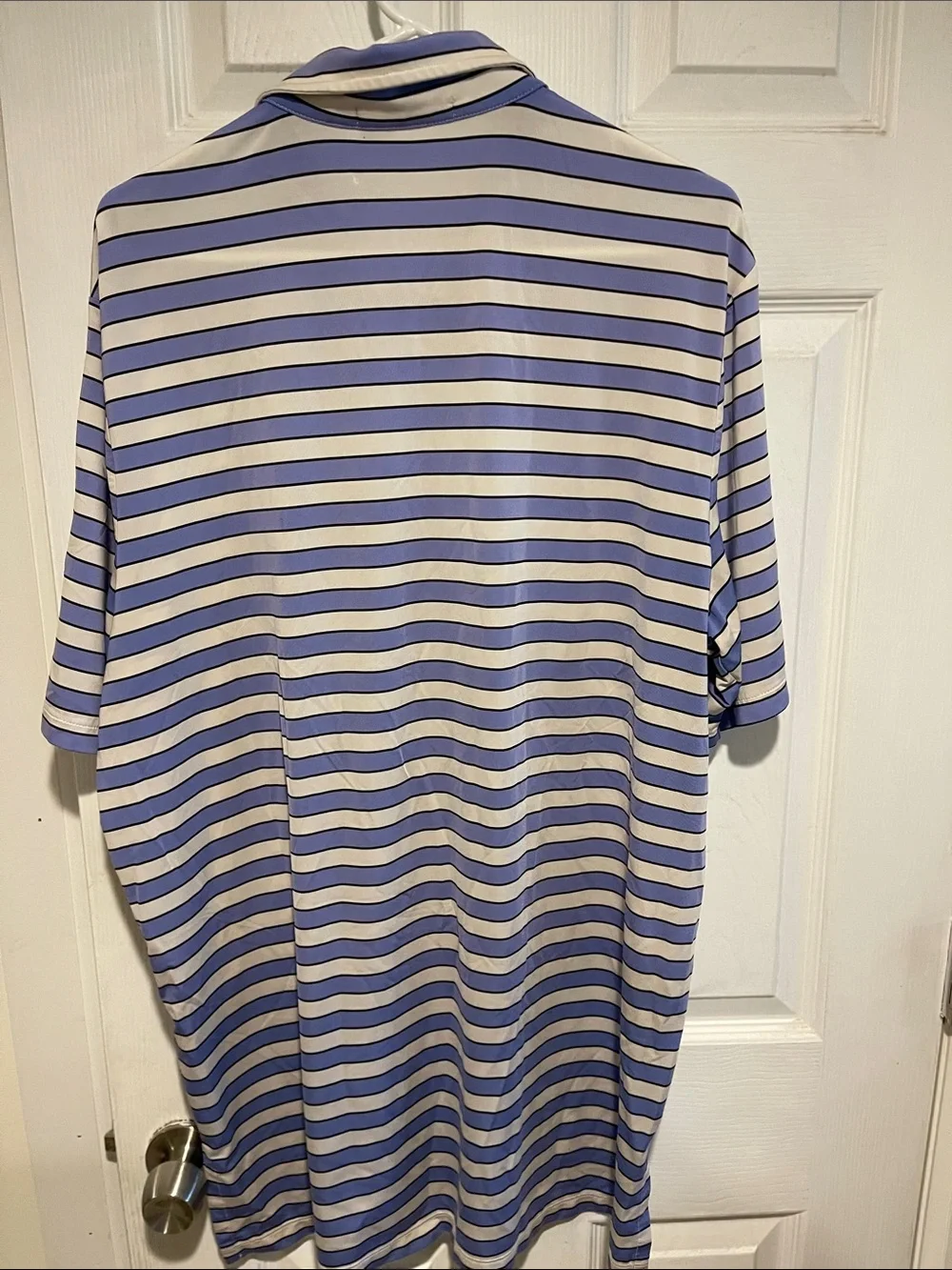 Ralph Lauren Lavender and White Striped Polo